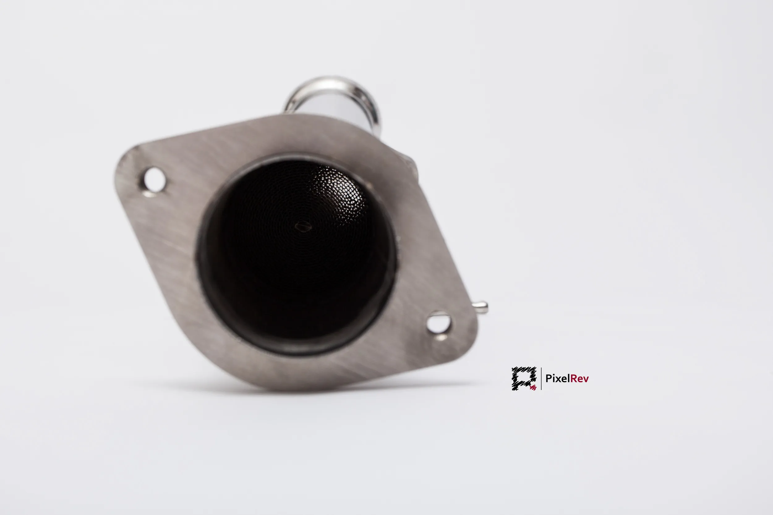 Flansch der Corksport-Downpipe, Detailaufnahme