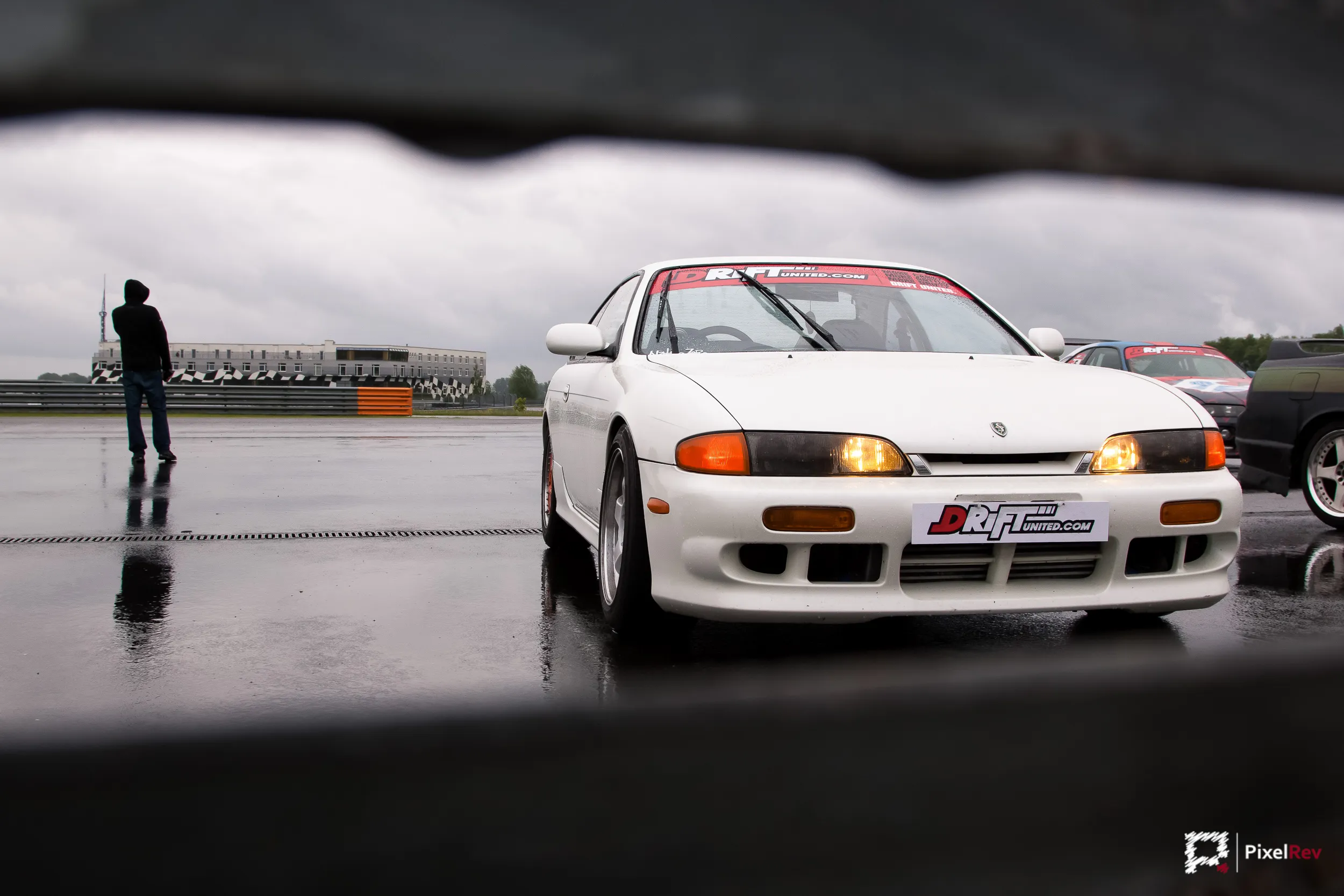 Weißer Nissan Silvia im Regen beim Fast Car Festival 2013 in Oschersleben
